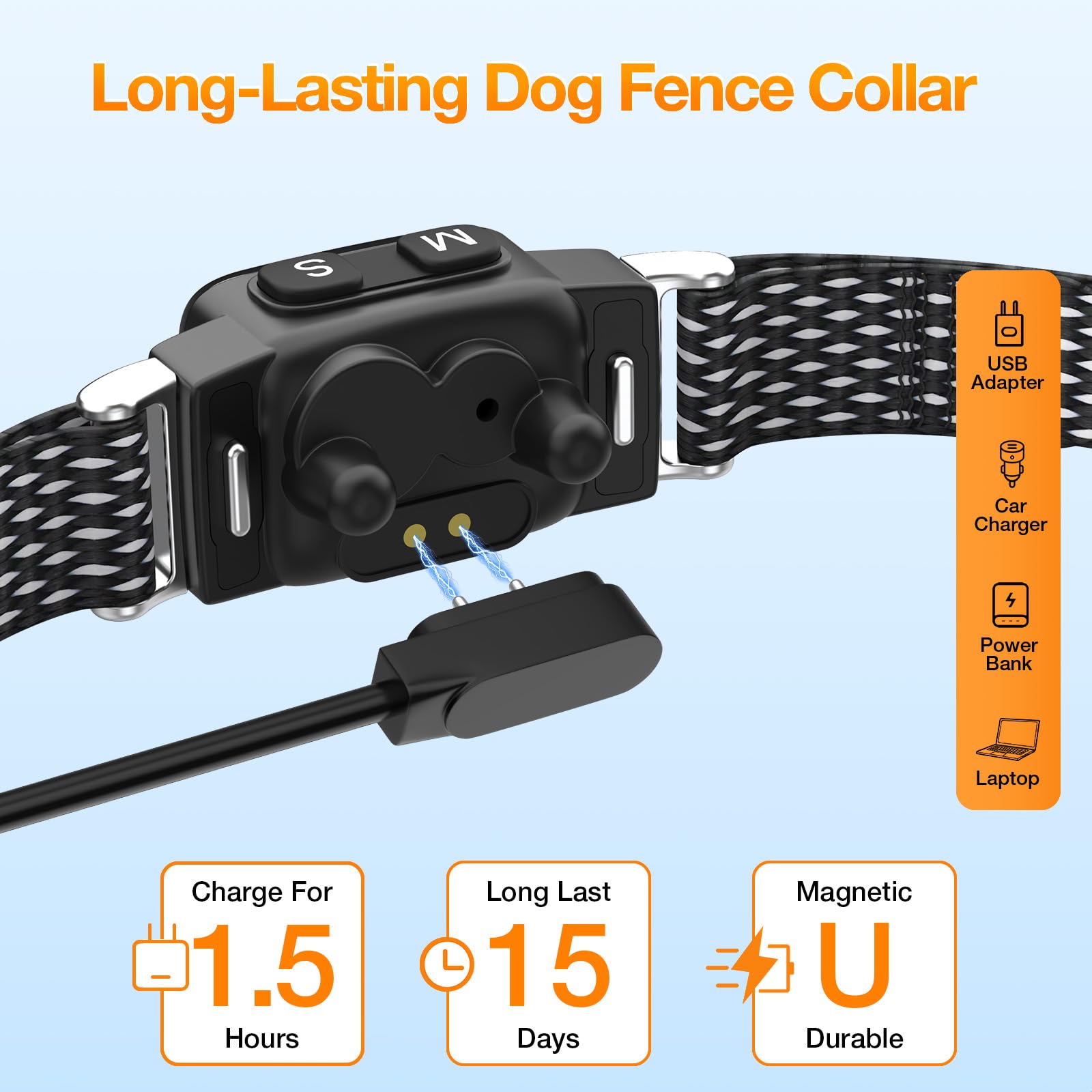 Collares antiladridos para perros pequeños, collar de ladridos ultra delgado y ligero con 3 modos de trabajo, 7 sensibilidad, impermeable IP67, collar para perros pequeños y medianos