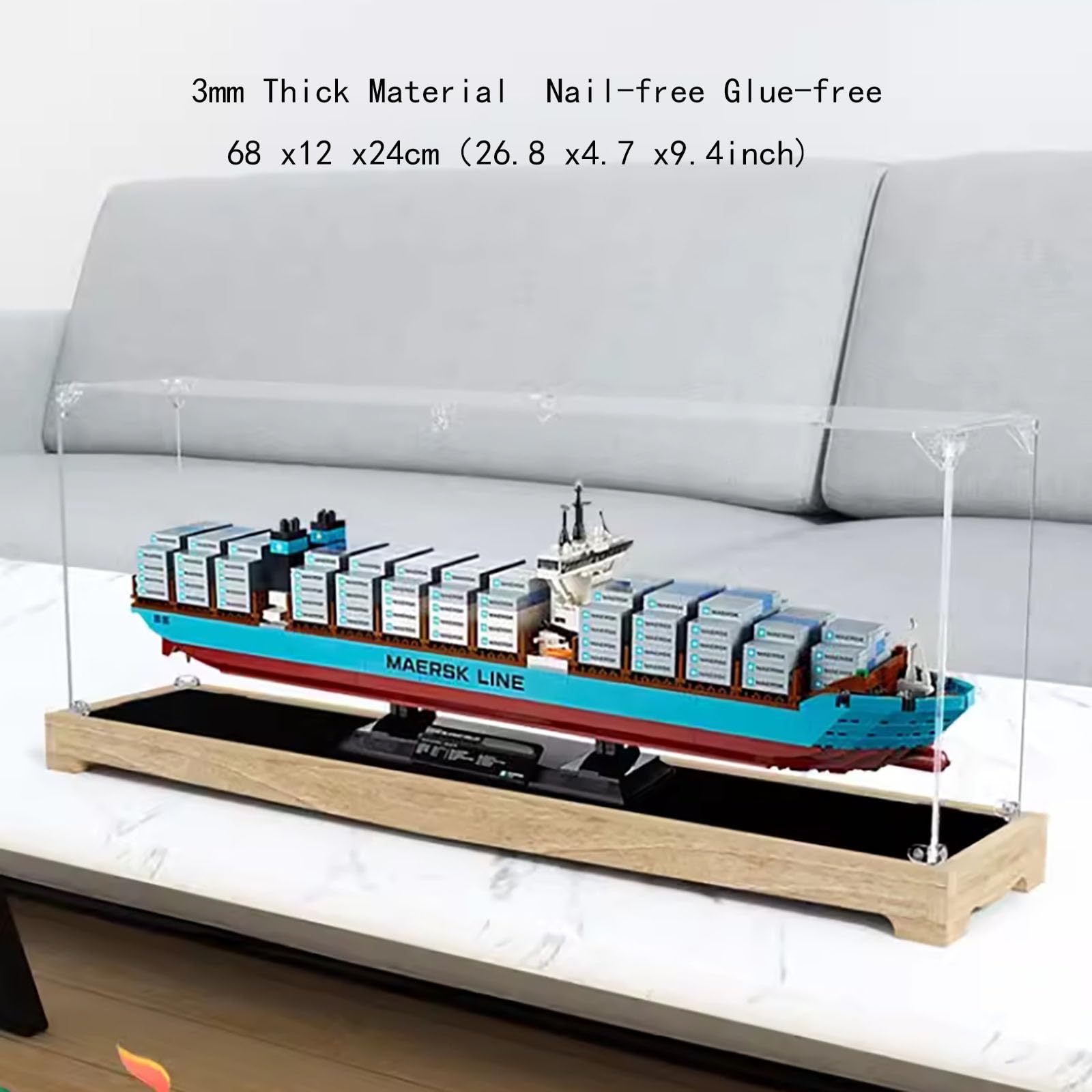Amazon.com: SONNIES Acrylic Display Case for Lego 10241 Maersk