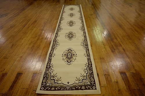 Vista 215 de Unique Loom Reza Collection- Alfombra, Polipropileno, Marrón Marrón/ marfil