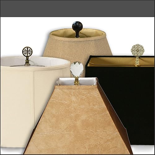 Miniatura 2 de Royal Designs, Inc. Juego de soporte tipo horquilla resistente y remate para lámparas, 8 pulgadas, latón pulido