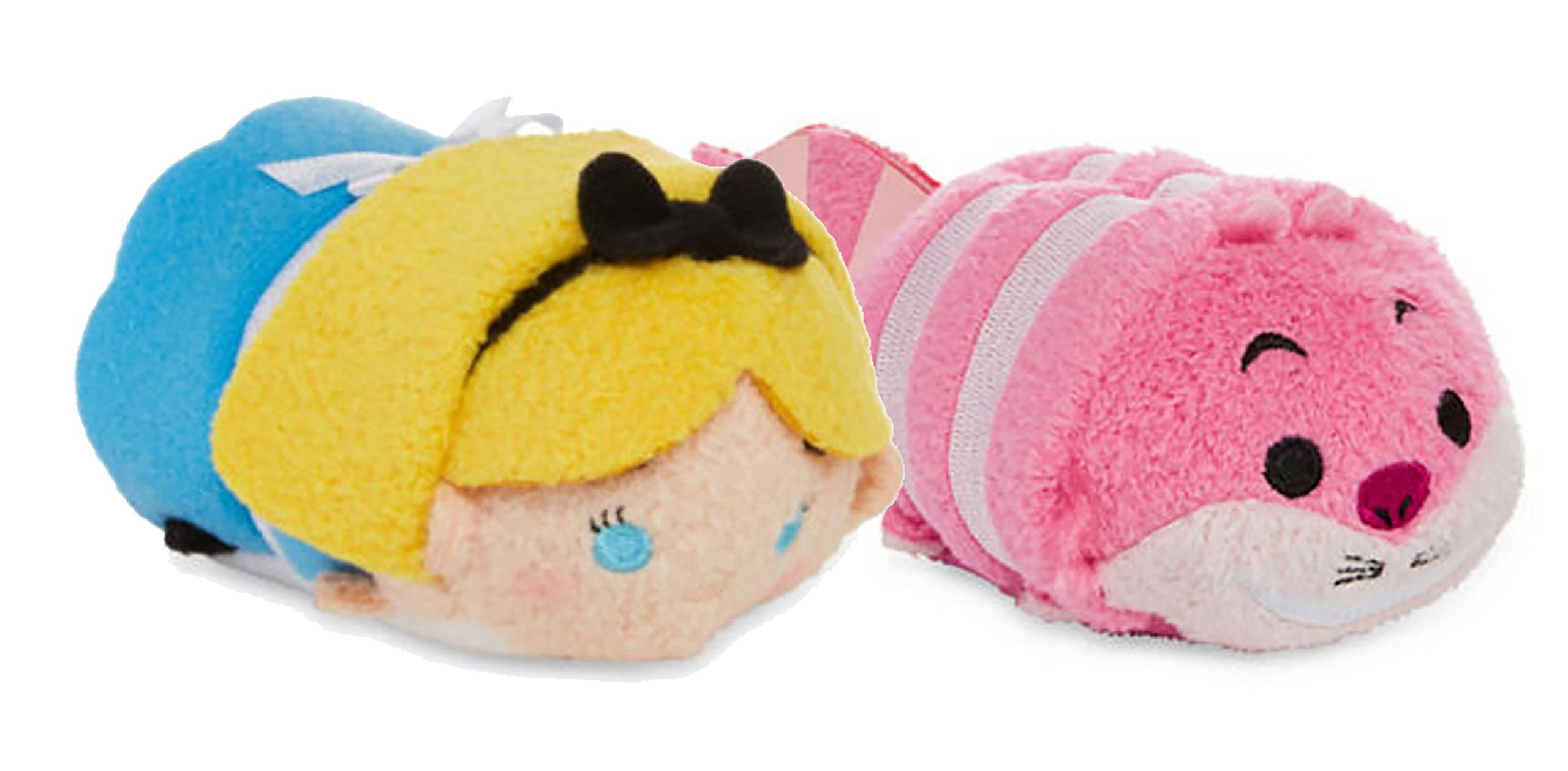 Disney Tsum Tsum Alice in Wonderland Plush Set of Alice and the  Cheshire Cat