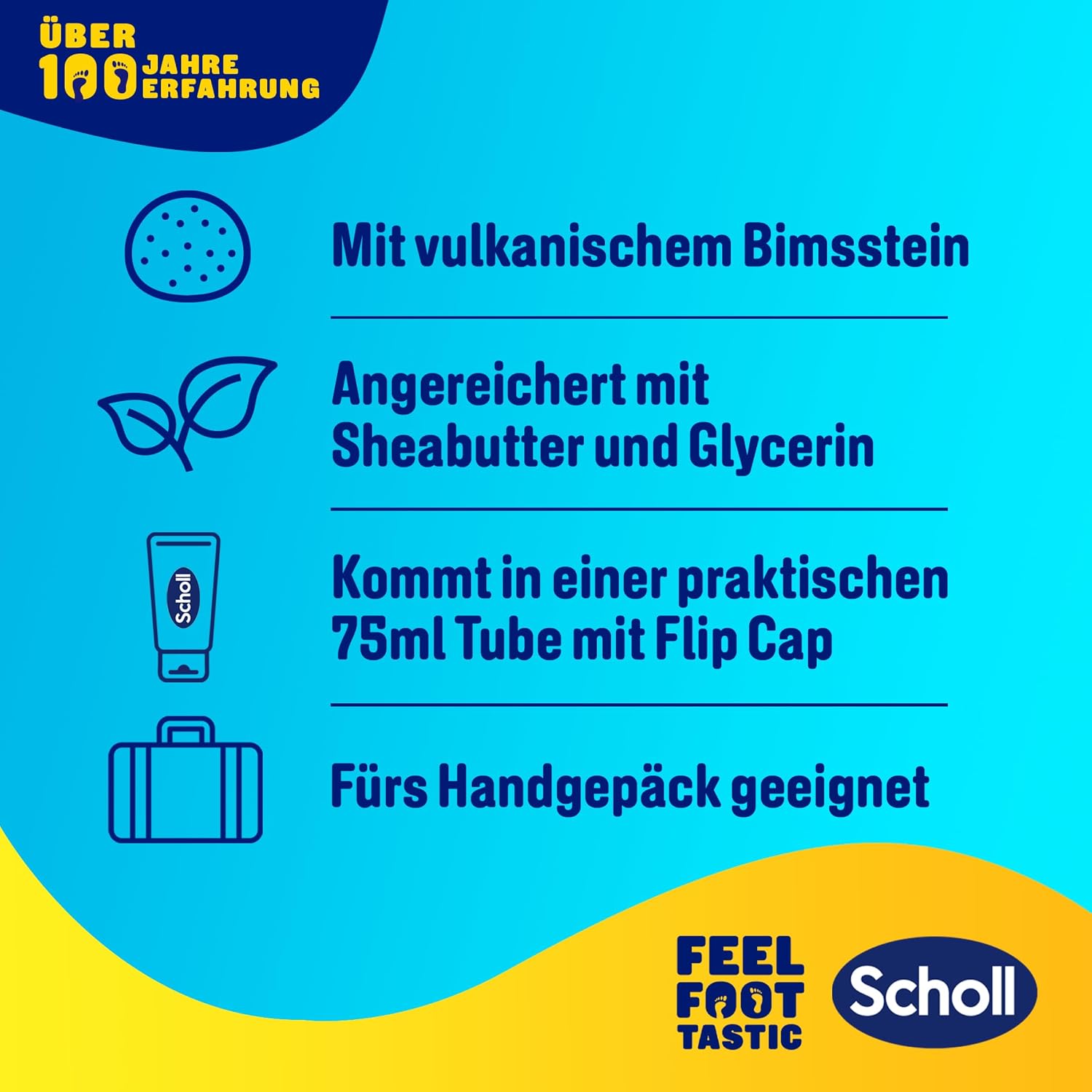 Scholl EXPERTCARE скраб для ухода за сухой и огрубевшей кожей – 1 x 75 мл