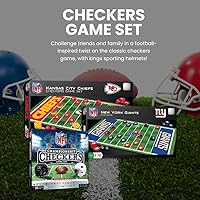 Vista 2 de MasterPieces NFL Los Angeles Rams Juego de mesa de damas, 13 x 21 pulgadas