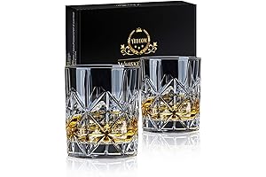 veecom Crystal Whiskey Glasses for Johnnie Walker Blue Label Whiskey