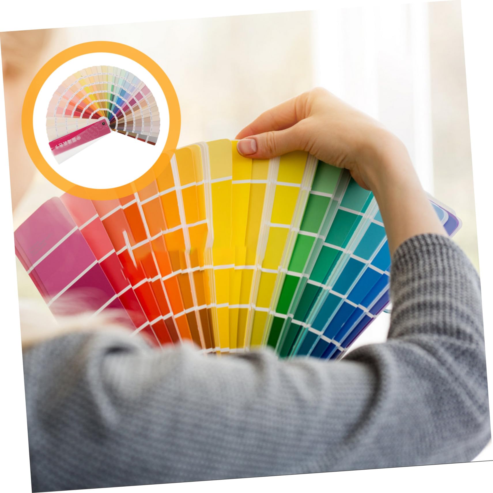 ORFOFE Nuancier de Peinture Portables 365 Couleurs Standard Plastique Papier pour Projets DIY