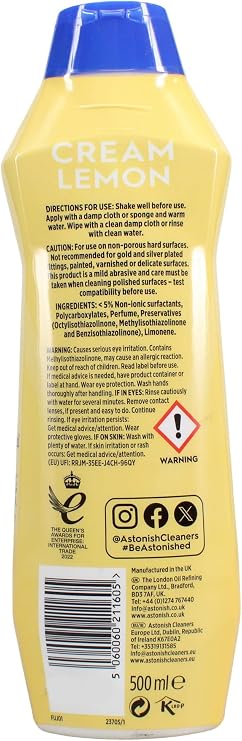 Astonish Lemon Fresh Cream Cleaner