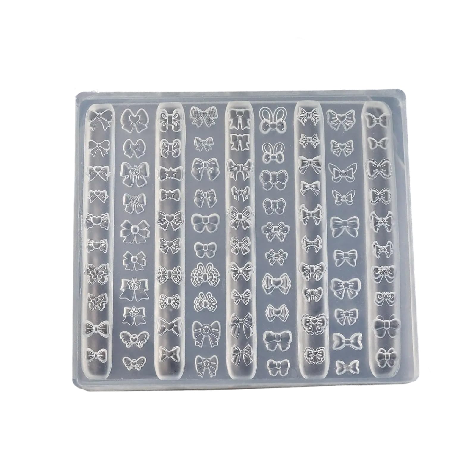 Maxtonser Fashionable Sturdy Silicone Mould Set for Bowknot Designs Portable Accessory for Nails Art Earrings and Necklace Craft