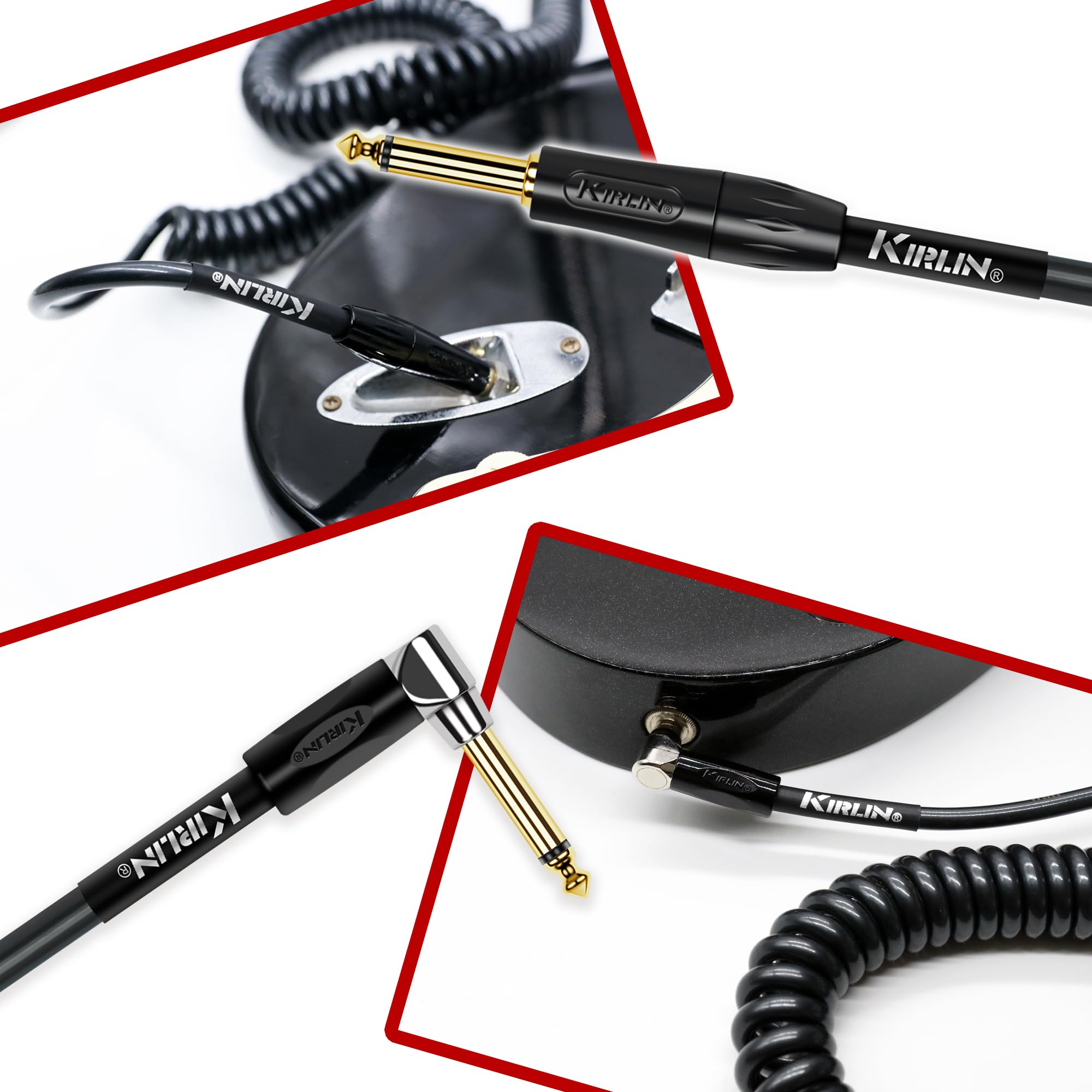 Kirlin IPK-222BFGL/BKE Premium kabel spiralny, 9 m, czarny