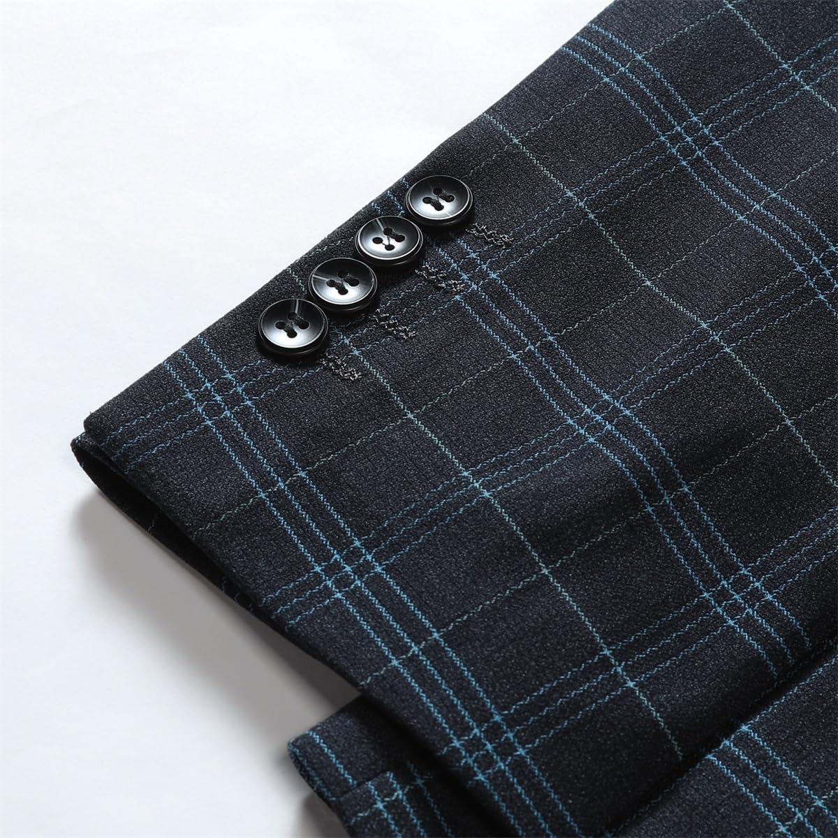 Allthemen Abito da Uomo 2 Pezzi Slim Fit Smoking Scozzese Completo Casual con 2 Bottoni Matrimonio d'Affari