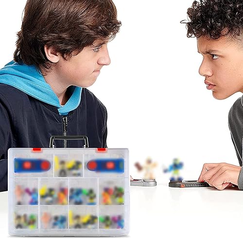 Miniatura 7 de Estuche de doble capa compatible con paquetes de figuras Akedo Ultimate Arcade Warriors, almacenamiento coleccionista de personajes de acción