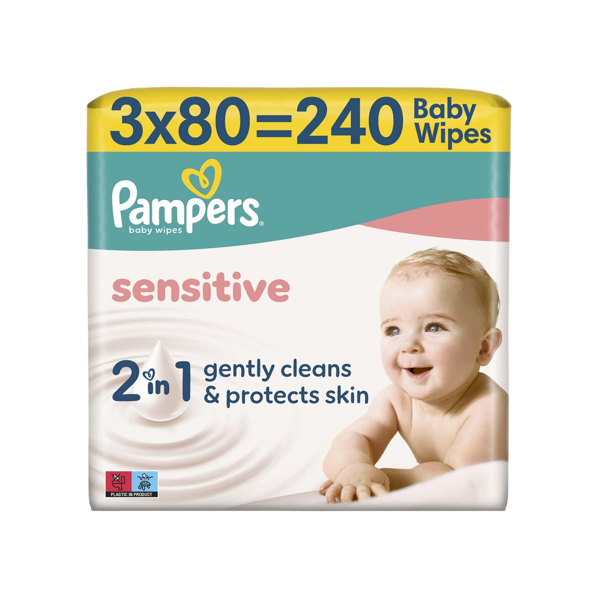 Pampers Sensitive Bebek Islak Havlu 3 Paket 240 Yaprak