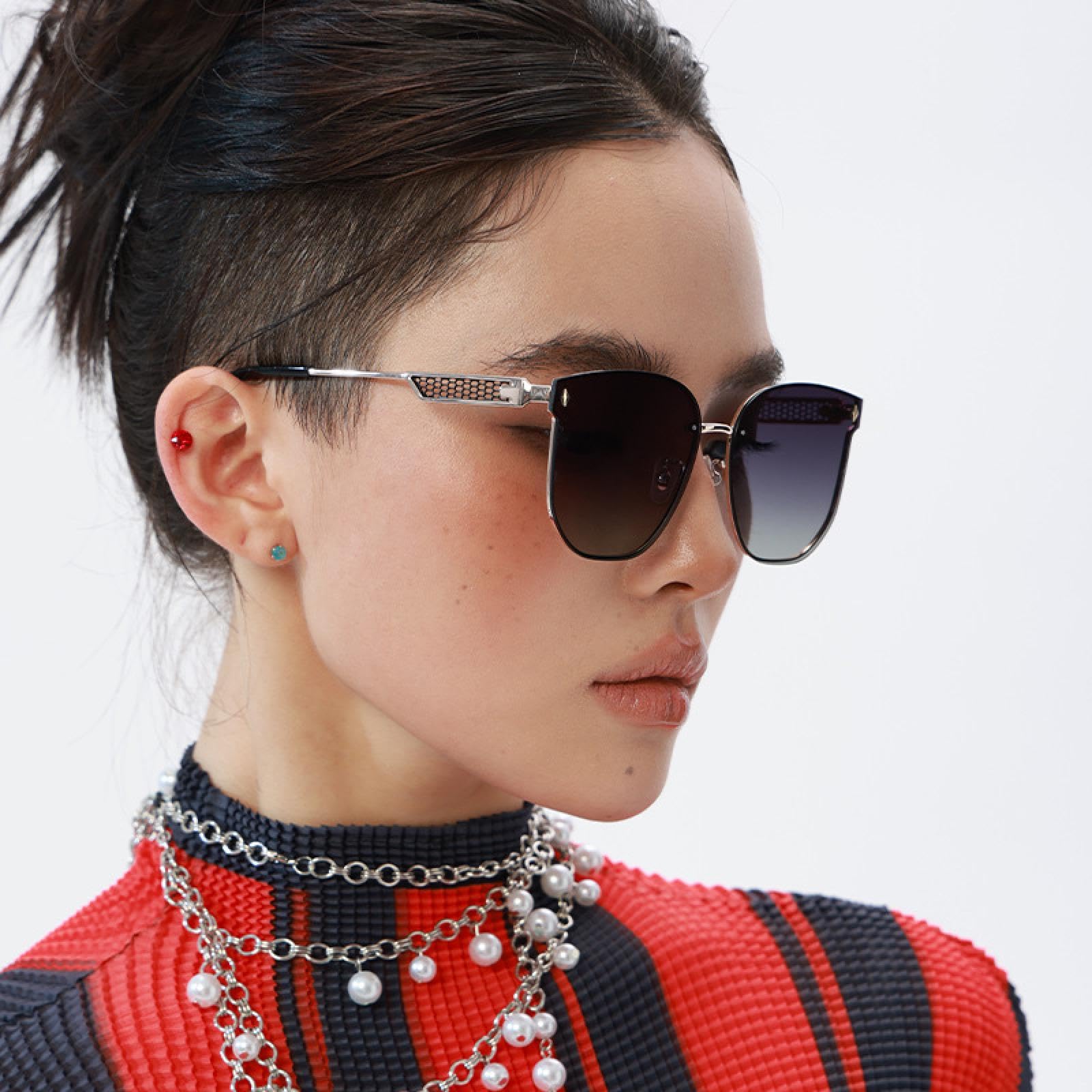 Gafas de sol para mujer, cara ovalada, estilo urbano