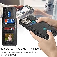 Vista 115 de Havaya Funda para iPhone 13 Pro Max y iPhone 12 Pro Max, cartera compatible con magsaf 2 en 1, desmontable magnética con tarjetero y ranura trasera