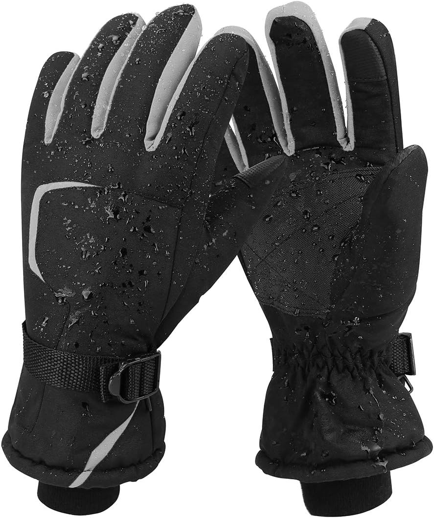 Keegud Ski Gloves for Men and Women Waterproof Windproof Snow Skiing Snowboarding Snowmobile Gloves for Winter Outdoors