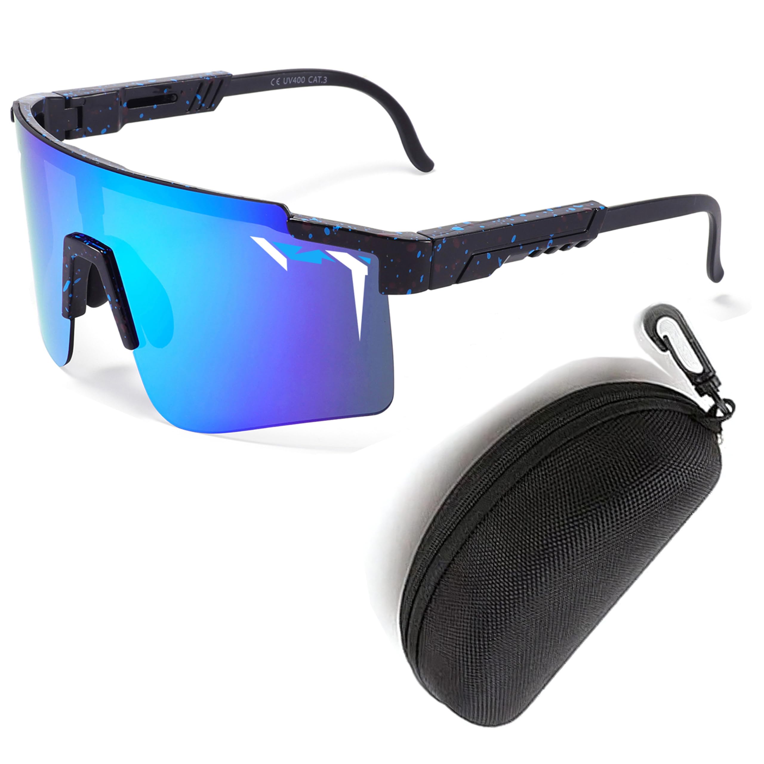 Sport-Sonnenbrille für Damen und Herren, Vipers-Sonnenbrille für Männer, Baseball- und Softball-Brille für Jugendliche ab 12 Jahren