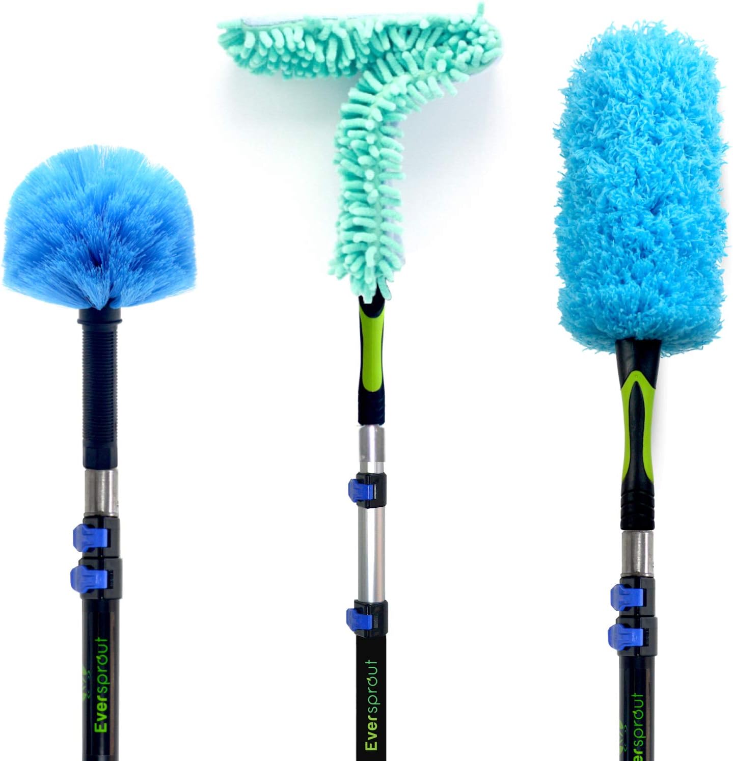 EVERSPROUT Duster 3-Pack with 12 Ft Extension-Pole