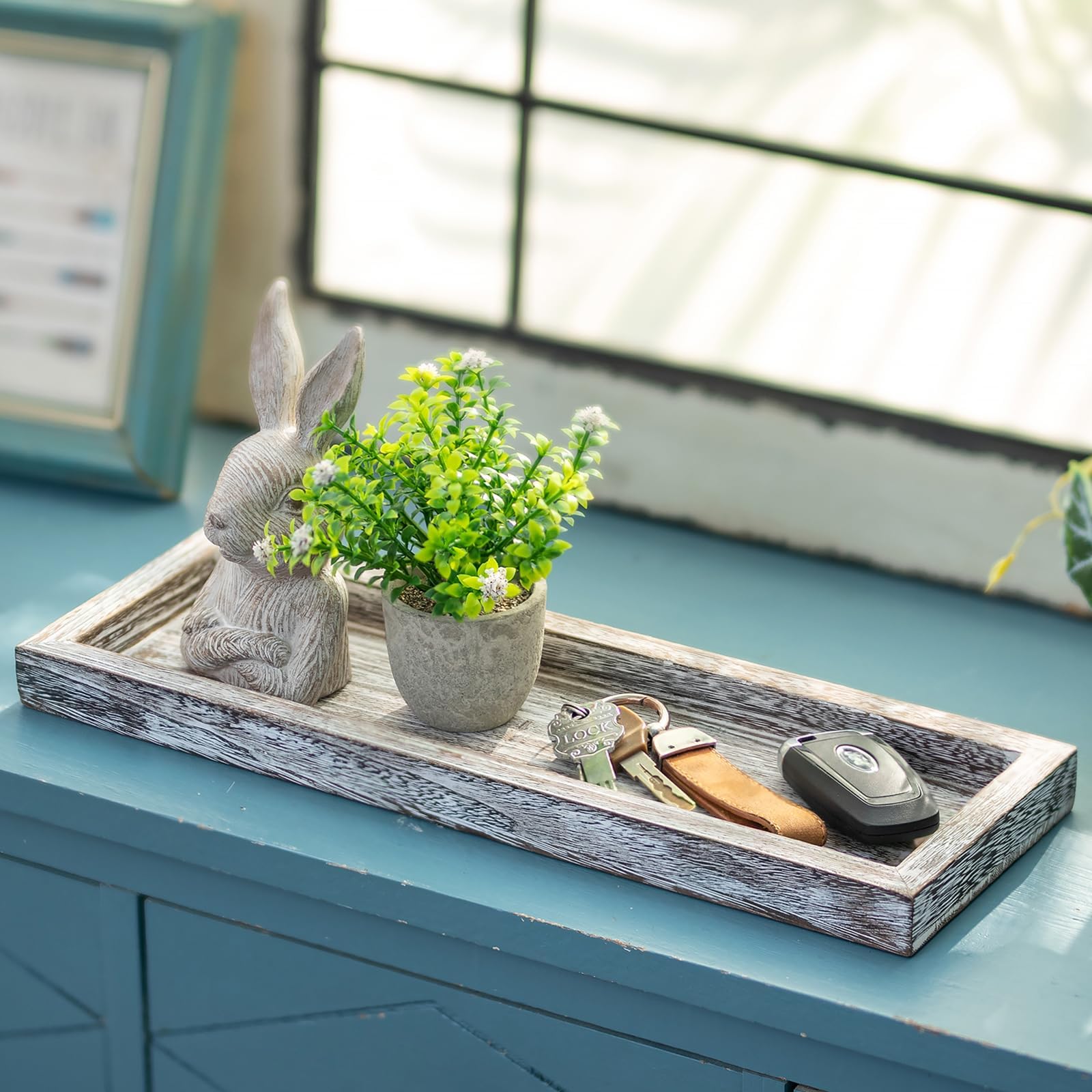 Vassoio Decorativo In Legno Con Corteccia Naturale - 38x11x4 Cm - Ideale Per Candele, Centrotavola Rustico E Regali Fai Da Te