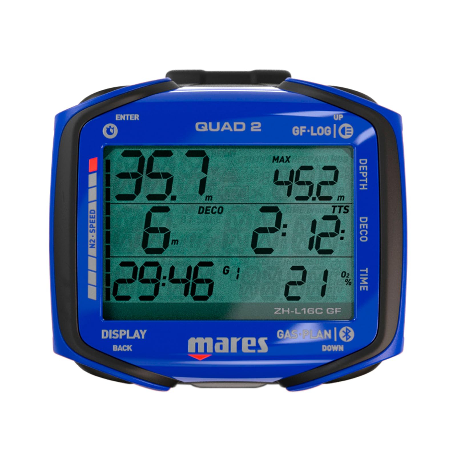 Mares Quad 2 Dive Computer Bleu