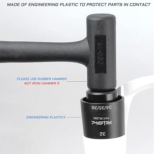 Miniatura 3 de Herramienta de instalación de sello de polvo 4 en 1 para horquillas de suspensión de bicicleta, guía de herramientas de instalación de