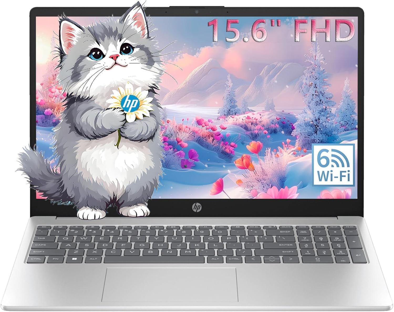 HP Essential Laptop Computer for Home and Student with Office 365, 2026 Edition, 16GB RAM - 512GB SSD - Intel Processor - FHD Display, 500GB External HDD, Portable Design, Copilot AI, Windows 11 Home