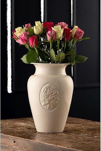 Miniatura 2 de Belleek Jarrón Camafeo (6 pulgadas de profundidad x 10.8 pulgadas de alto) - Elegante acabado de madreperla, decoración del hogar y la oficina,
