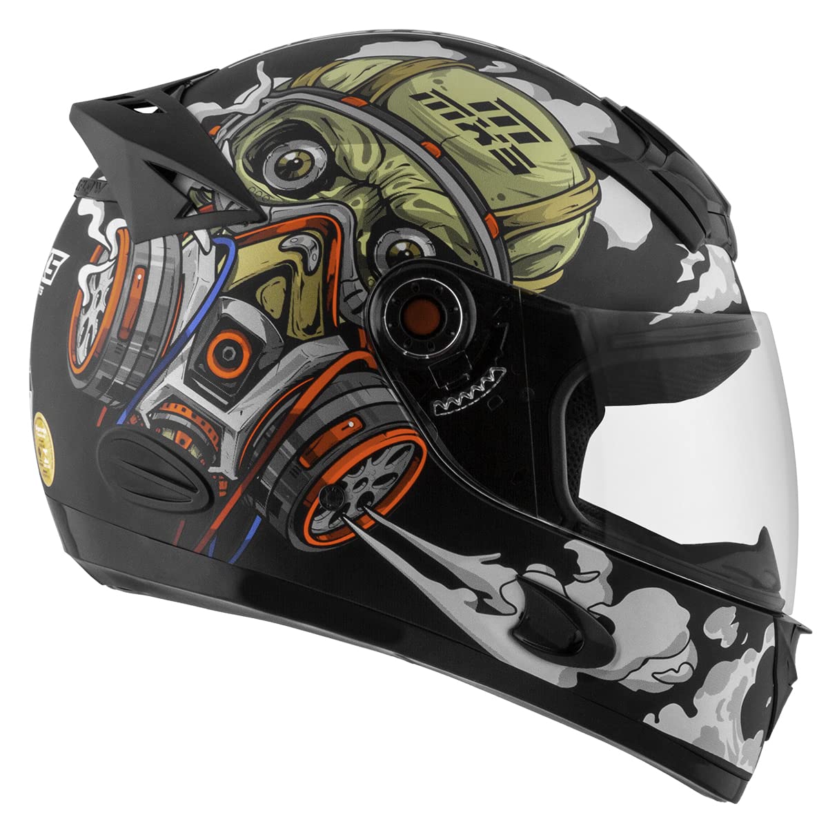 undercoverizm スキャブ Capacete Fechado Mixs Helmets MX5 VÍrus Fosco Tam. 56 Bege 56