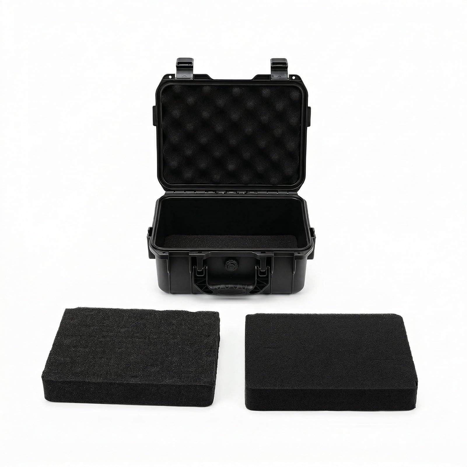 Survival-Aufbewahrungsbox IP67 Wasserdicht Outdoor Stoßfest Aufbewahrungskoffer mit Schaumstoff für Outdoor-Aktivitäten Reisen Zuhause (270 × 215 × 123 mm)