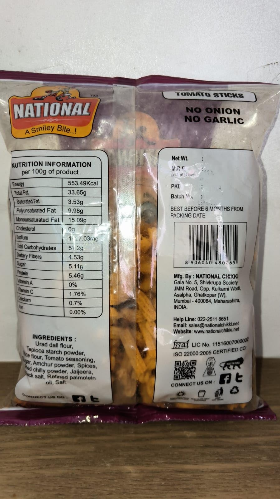 NATIONAL-A Smiley Bite Party Snack Tomato Sticks | Healthy Snack Ready to Eat Sweet,Hot & Spicy (Pack Of 5) 180 Grams Each Pack - Image 5 thumbnail