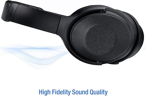 Miniatura 3 de Rosewill Auriculares inalámbricos Bluetooth con cancelación activa de ruido, auriculares inalámbricos ANC sobre la oreja ideales para viajes,