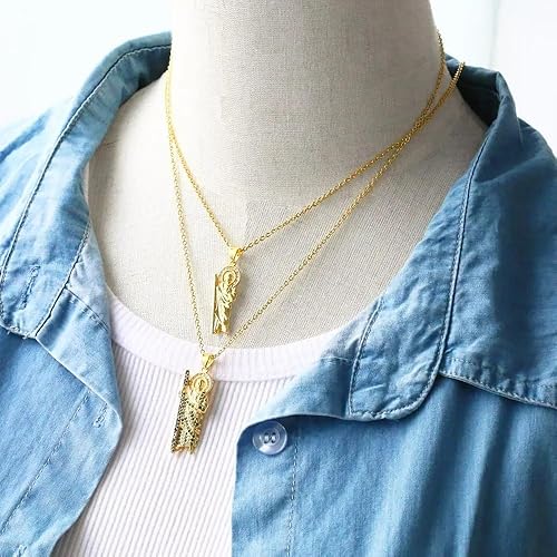 Miniatura 4 de Collar con colgante religioso de San Judas Tadeo de oro amarillo de 14 quilates con cadena de San Judas Tadeo cadena de san judas tadeo para hombre