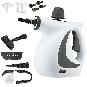 Handheld Pressurized Steam Cleaner with 12 pcs Accessories Portable Steamer for Cleaning Steam Cleaner for Home Use Steamer