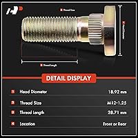 Vista 2 de A-Premium M12-1.25 - Juego de 5 pernos de rueda compatibles con Nissan Altima Rogue Frontier Cube Juke LEAF Maxima Pathfinder Armada Quest Sentra