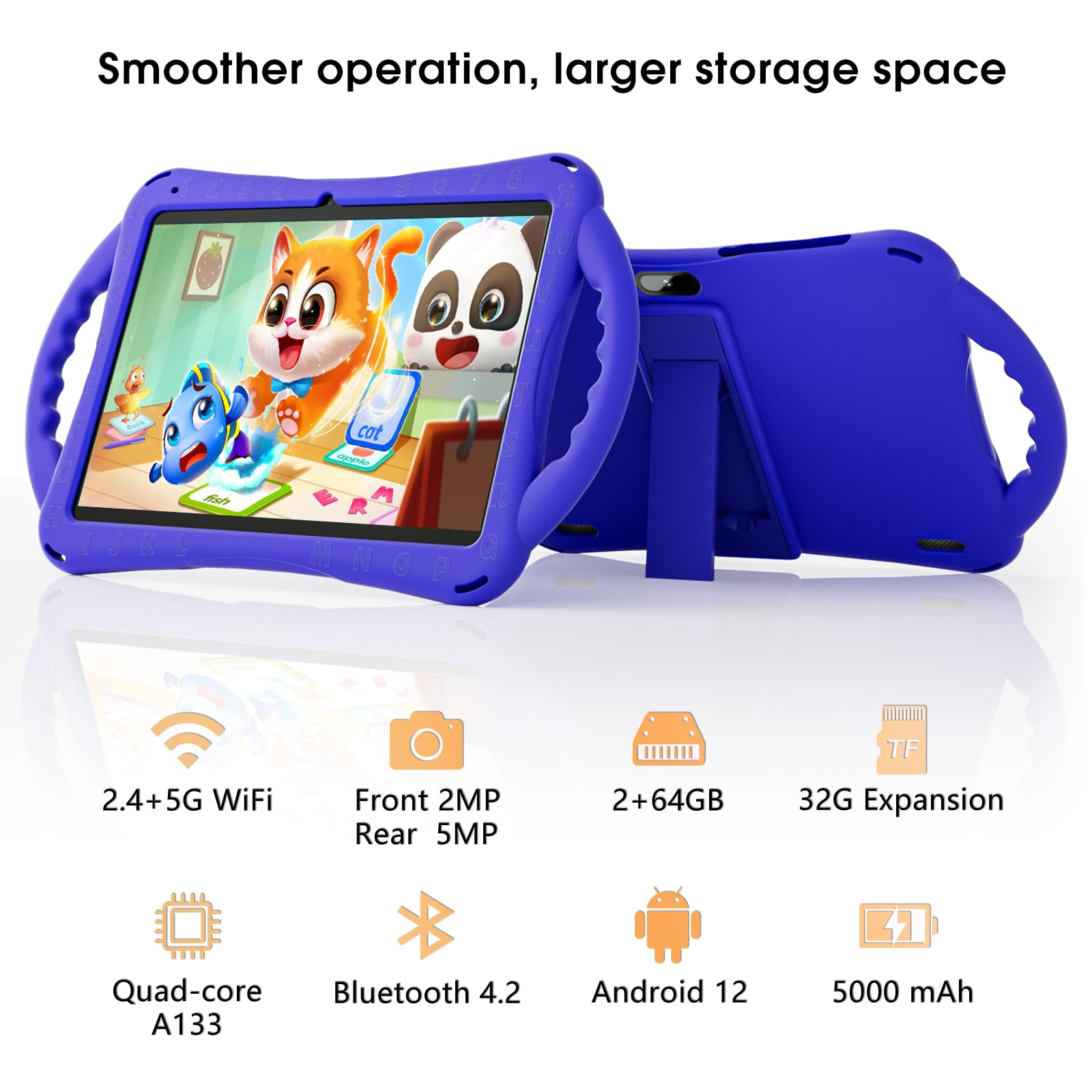 SGIN Android 12 Kids Tablet – Safe 10-Inch Learning