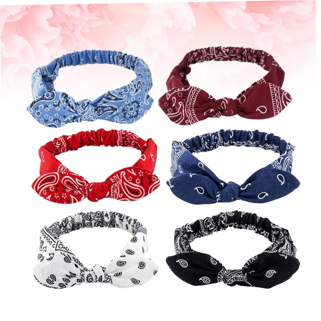 Didiseaon 2 Juegos de Diademas con Lazo para Mujeres Y Niñas Accesorios para El Cabello para Niñas Escolares Diademas Elásticas de Moda 6 Unidades
