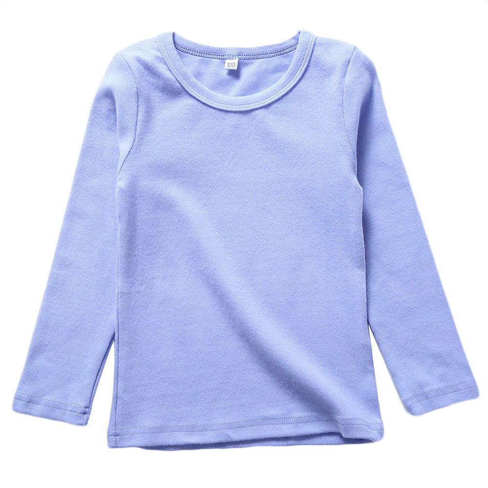 KISBINI Unisex Girls Cotton Long Sleeve T-Shirt Top Tees