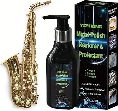 Musical Instrument Polishing Cleaning, Rust Removal, Restoration & Oxidation Protection Kit Various Instruments, Suitable for Brass, Silvering,Chrome-Plated Metal, Stainless Steel Surfaces
