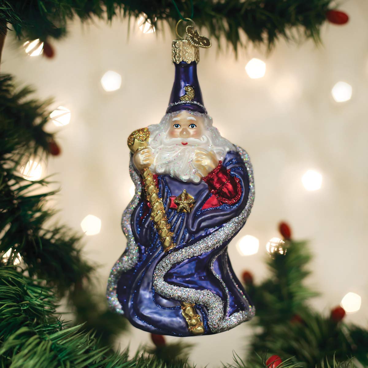 Old World Christmas Maple Syrup Bottle Glass Blown Ornament for Christmas Tree, Handcrafted Holiday Decoration, Sauces Collection