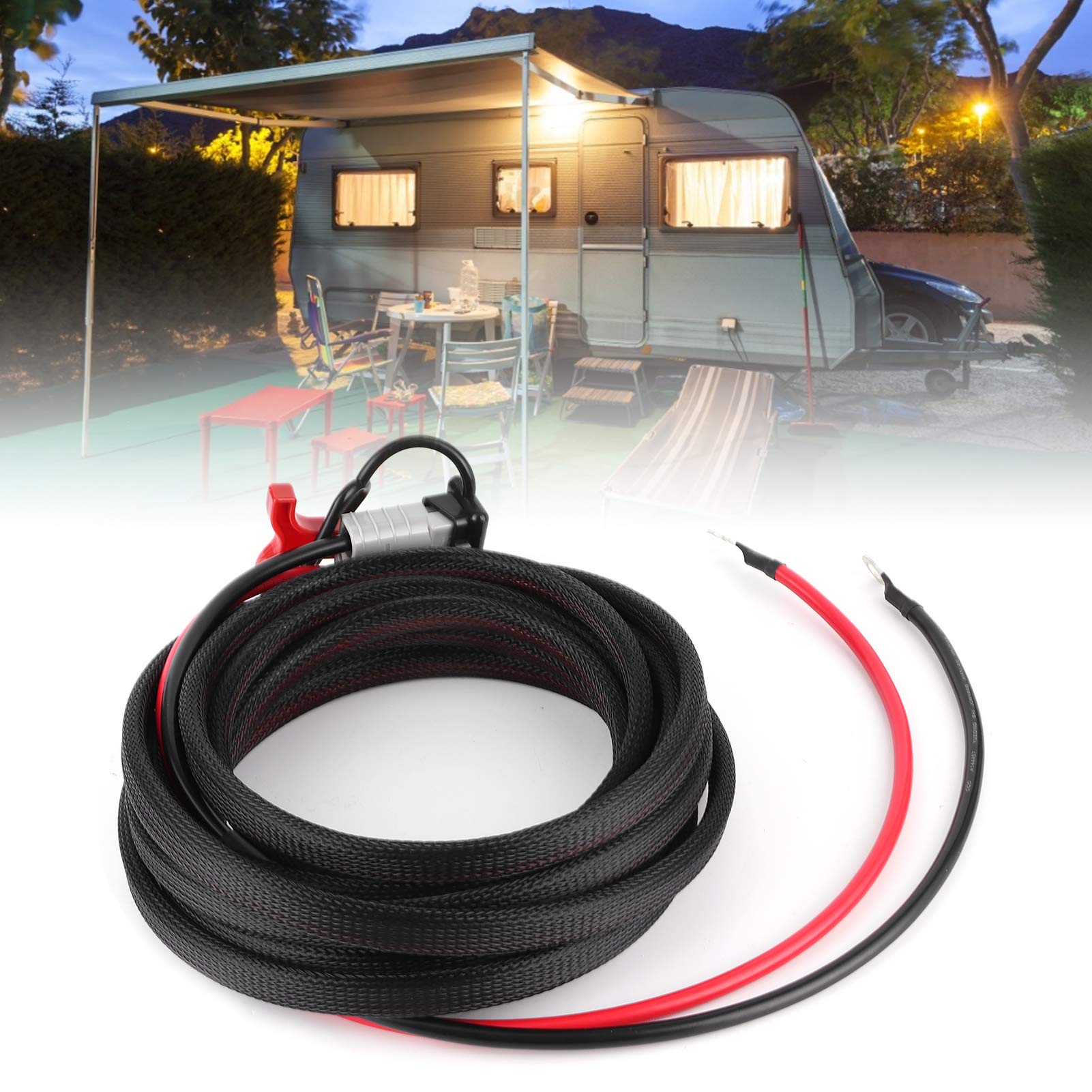 Kabel Połączeniowy z wtyczką Akumulatora O Długości 19,7 M, 600 W, 50 A, SMH do Przewodu Zasilającego Typu O, do Samochodów Kempingowych Kempingowych. Złącze z Kablem Połączeniowym