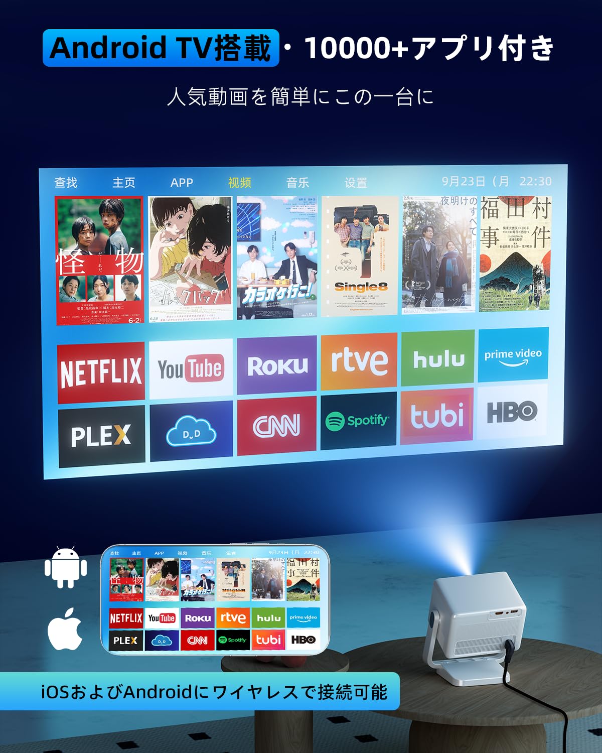 Amazon.co.jp: WISHOLY プロジェクター 家庭用【2025新登場!Android Amazon.co.jp: WISHOLY プロジェクター 家庭用【2025新登場!Android