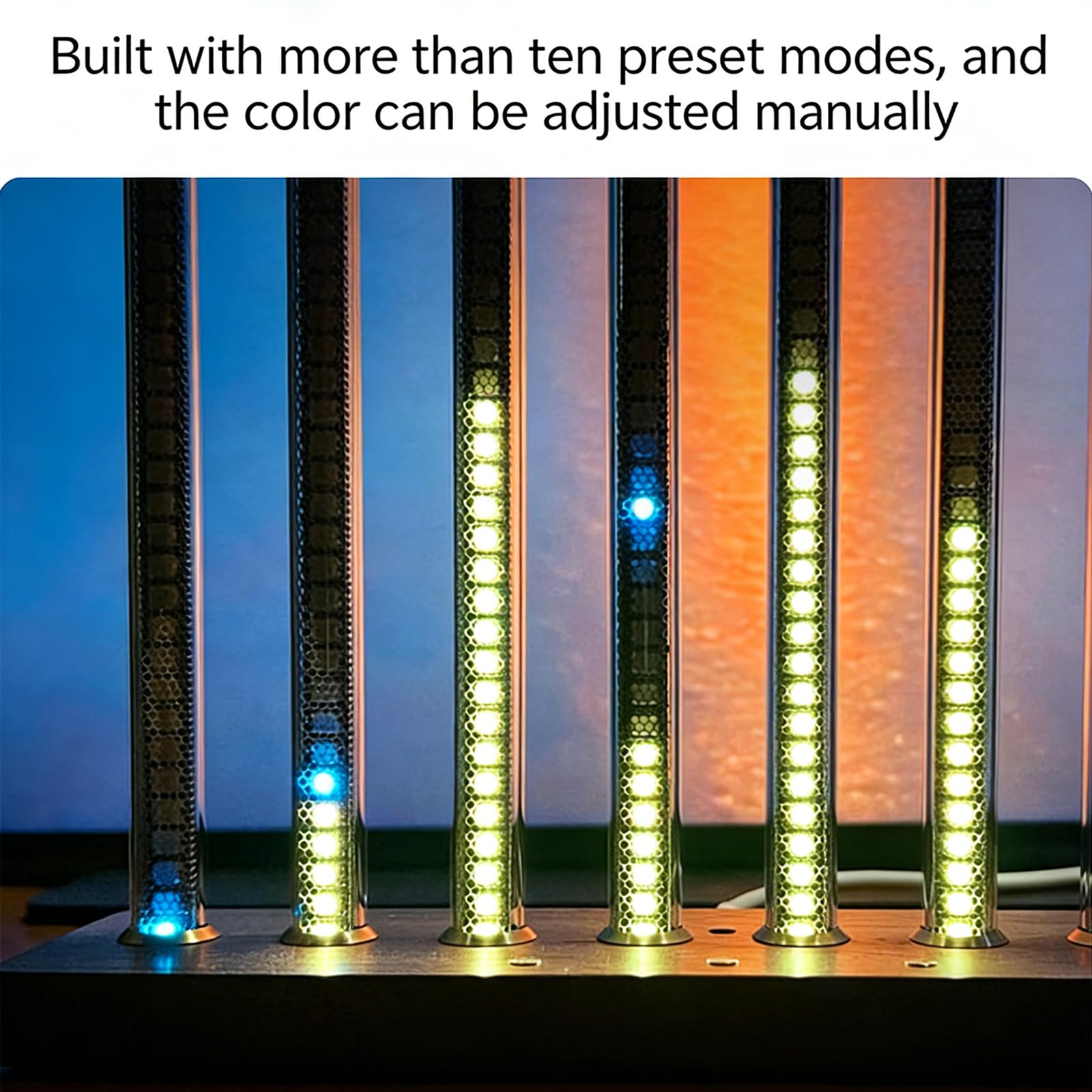 Display a LED con spettro musicale, luce dinamica con ingresso AUX da 3,5 mm, per studio e uso domestico, diversi modelli di luce per un'esperienza sonora visiva