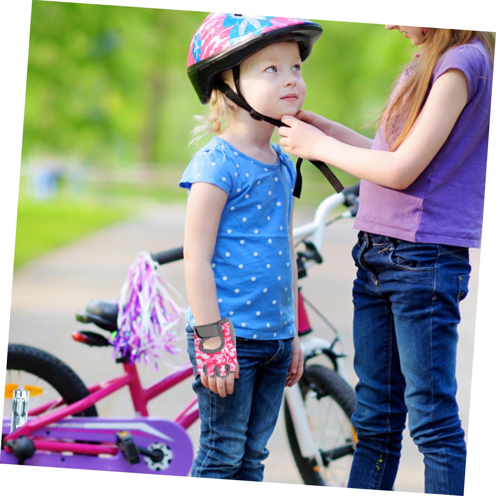 HANABASS Fahrradhandschuhe Für Kinder Angelzubehör Winterhandschuhe Turnhandschuhe Halbfingerhandschuhe Sporthandschuhe Kinder Outdoor Warme Handschuhe Winddichte Handschuhe Nylon