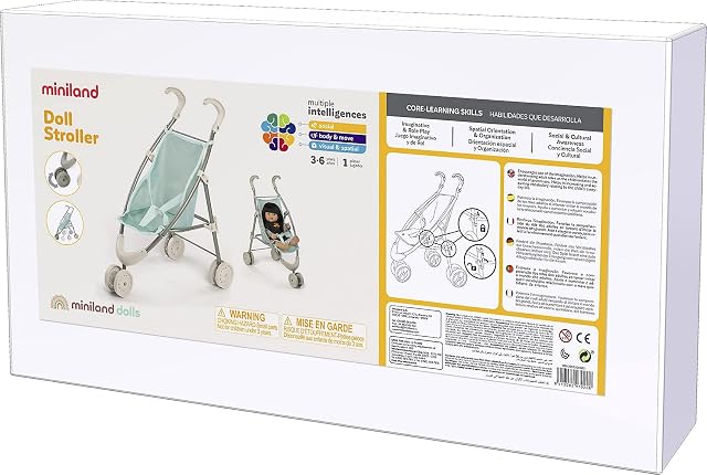 Foto 5 de 5 de Miniland Doll Stroller - Carrito de muñecas Dolls