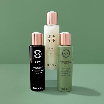 CIRCCELL Daily Basics Trio - Geothermal Clay Cleanser, Mandarin Cleansing Milk and Dew pH Perfector Set