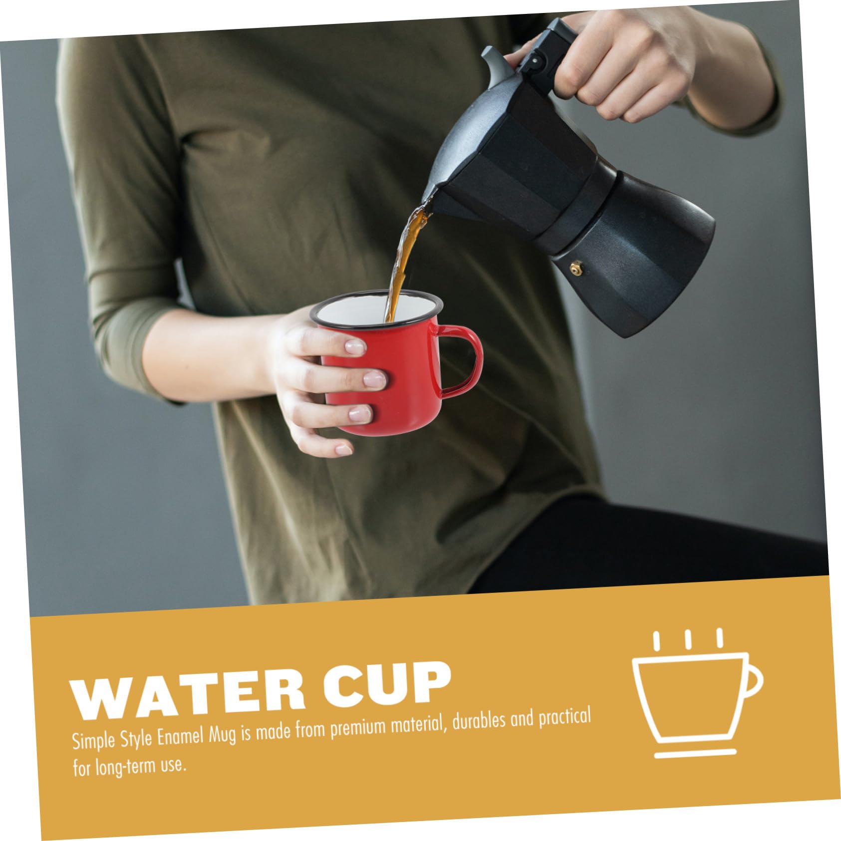 4 Stück Emaille Becher Aus Metall Hitzebeständig 8cm Klassisch Bunt Rutschfester Griff Langlebiger Wasser Und Kaffeebecher Für Haushalt Und Camping