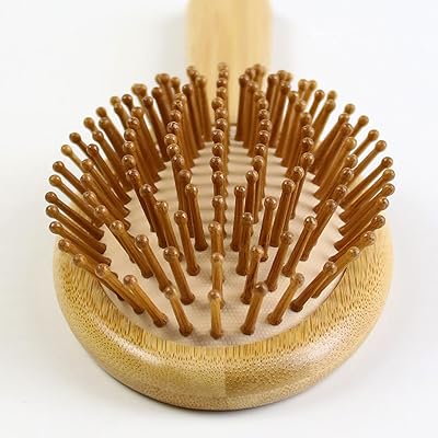 Bamboo Hair Brush Set Paddle Brush Hairbrush Massager For Detangling - View #4