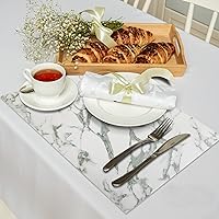 Vista 92 de Faux Leather Placemats and Coasters Set of 2, Round Leather for Dinner Table Mats Heat Resistant Non-Slip Washable Insulation Coffee Mats Kitchen