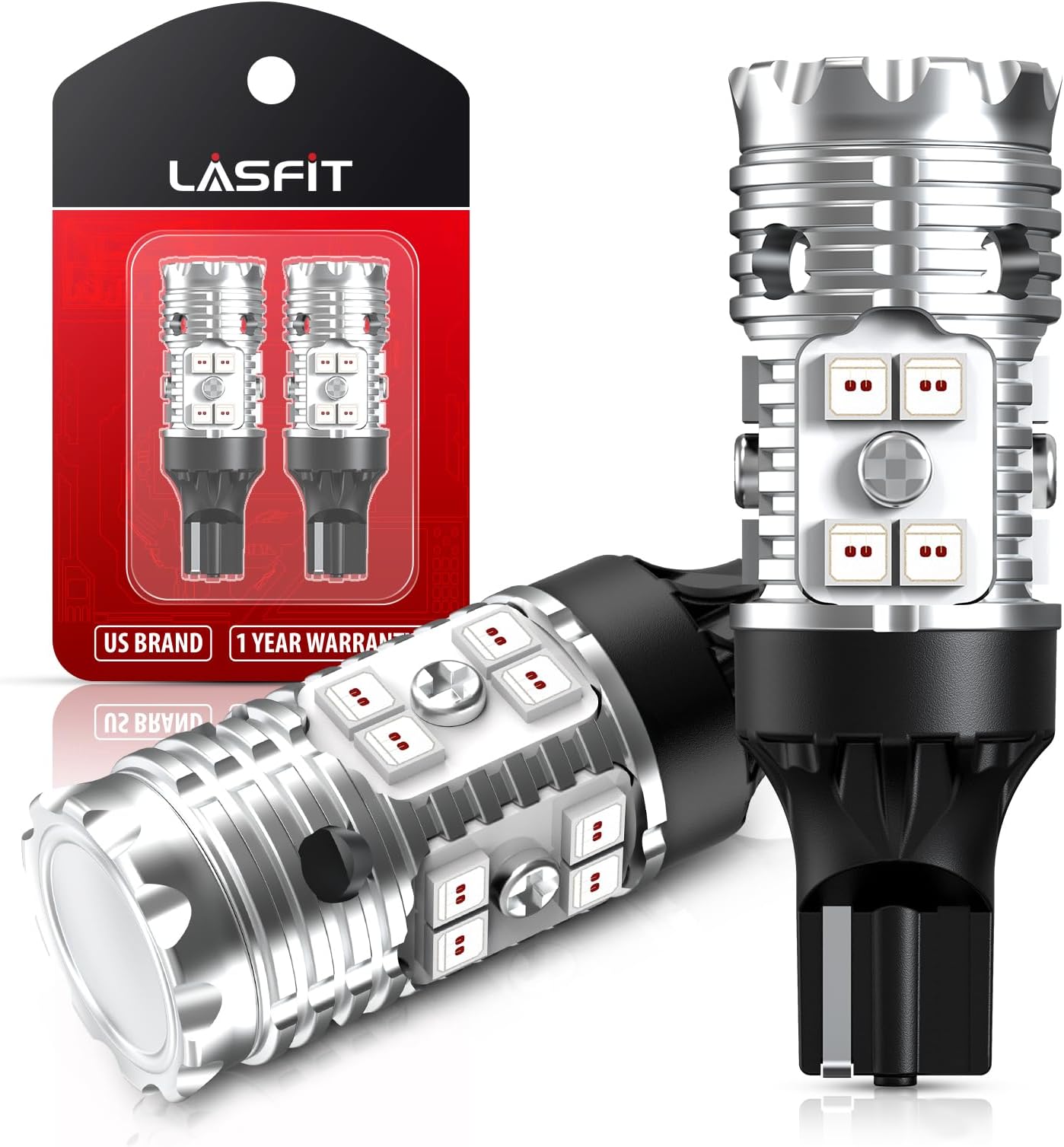 921 LED Bulb Red Third Brake Light Fit for 2019-2026 Ram 1500, Canbus Ready 912 T15 Center High Mount Stop Light 3rd Brake Replacement Anti Hyper Flash, 2pcs