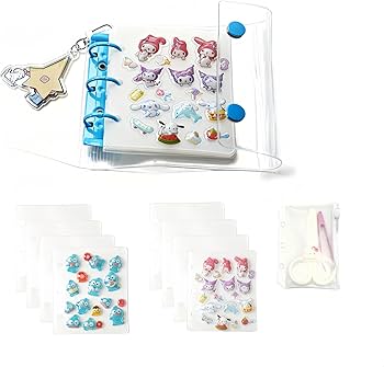 Amazon | Rich Peach シール帳 透明 A8サイズ バインダー