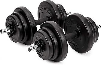 20kg Dumbbells Set For Men Women - Adjustable Free Hand Weights Dumbbell Excellent for Weight Lifting Body Building Home Gym Training Equipment Barbell Bench Press Exercise