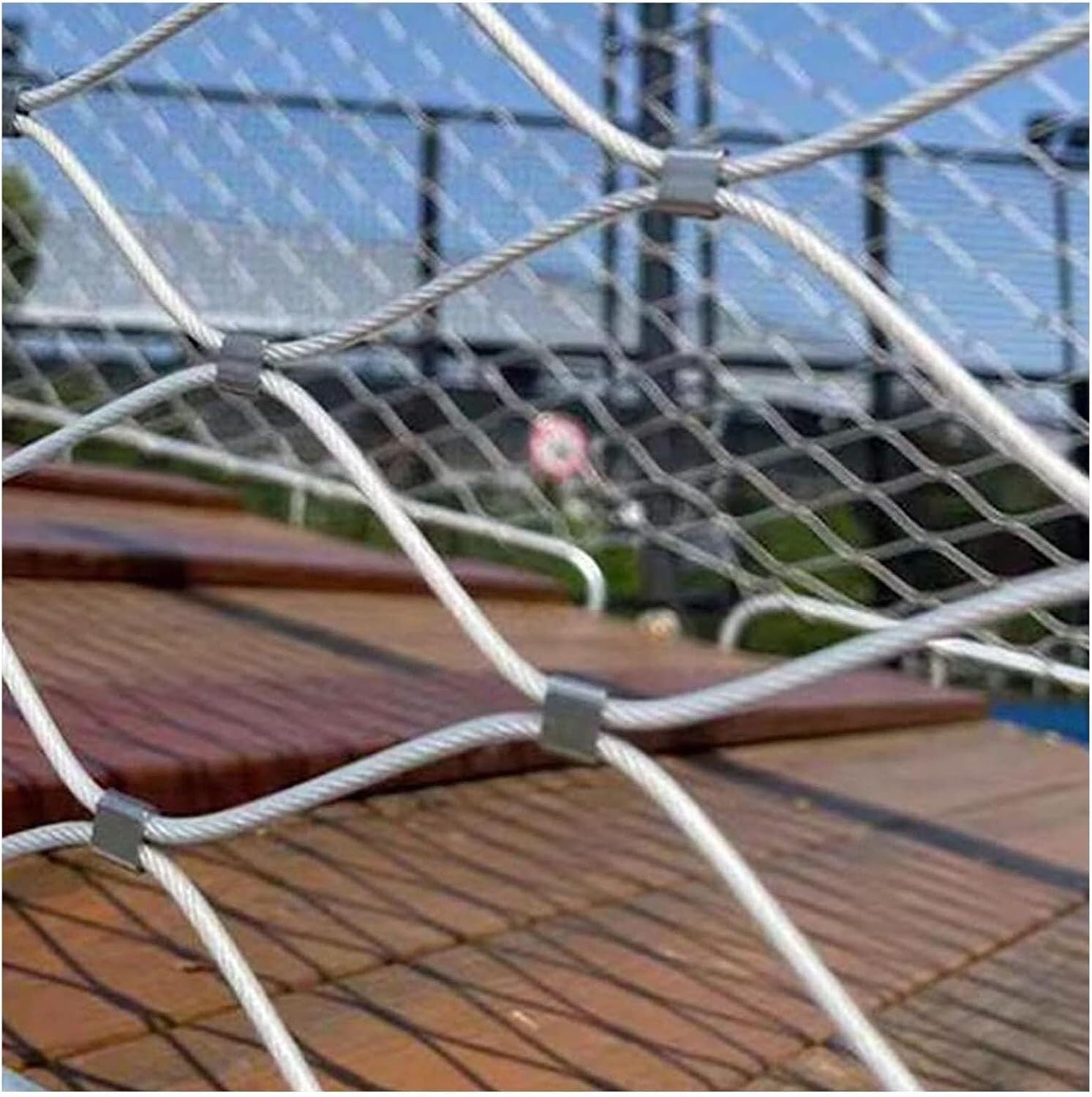 Filet de clôture de jardin flexible en acier inoxydable robuste pour ferme et cour